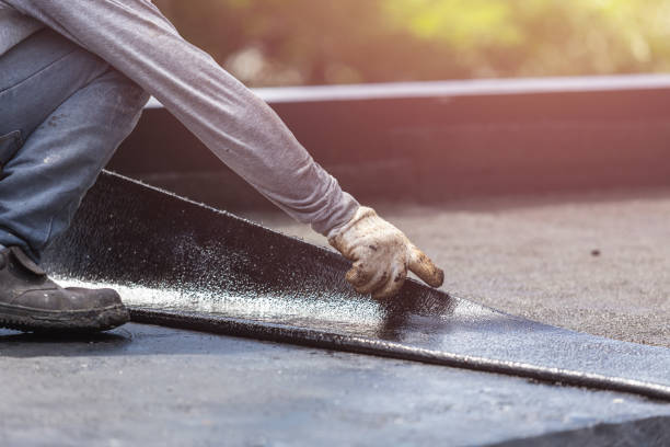 Professional Exterior Waterproofing technician working in Mcbrides, MI